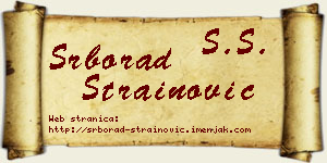 Srborad Strainović vizit kartica